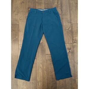 Under Armour Mens Size 32X32 Loose Fit Blue Pocket Straight Athletic Golf Pants